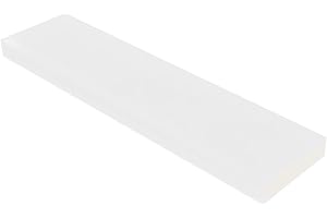 GYOFFULL HDPE Block White PE Polyethylene Rectangular Solid Plastic Tapping Block High Density Sheet Great for DIY Projects for Machining Home Floor Improvement （3/4" x 12" x 3" ）