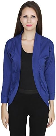 TeemoodsWomen's Cotton 3/4th Sleeves Fashionable Shrug, Summer Shrug for Ladies