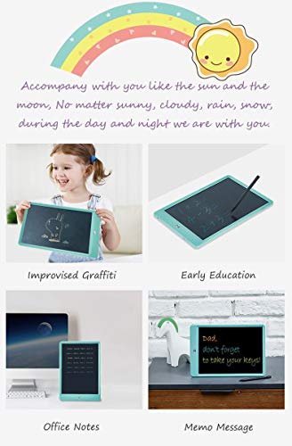 Pilipada LCD Writing Tablet Colorful Drawing Tablet, 10 Inches Light Drawing Board Doodle Pad, Early Educational Writing Board for Kids - Thumbnail 3