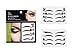 Bundle Monster 8pc Fashionable Fun Temporary Eye Tattoo Makeup Crystal Gem Glitter Liner Packs- Butterfly, Wings, Star