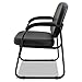 Alera Genaro Series Faux Leather Half-Back sled Base Guest Chair, 25
