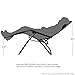 PARTYSAVING Infinity Zero Gravity Outdoor Lounge Patio Pool Folding Reclining Chair APL1059, Black