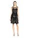 Sandra Darren Women's Sd Collection Sleeveless Mesh/Glitter with Flocking Dress