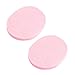 TOOGOO(R) 2 Pcs Cosmetic Oval Pink Sponge Facial Washing Cleansing Pads
