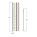 51 Pieces Reusable Plastic Straws. BPA-Free, 9 Inch Long Drinking Transparent Straws Fit for Mason Jar, Yeti Tumbler, Cleaning Brush Included.