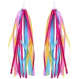 VORCOOL Kids Colourful Bike Streamers Tassel Ribbons for Boys Girls (Yellow)
