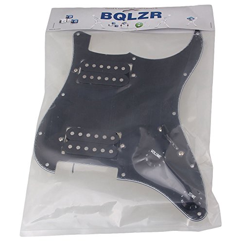 BQLZR Black Loaded HH Pickguard Dual Humbuckers for Electric guitar