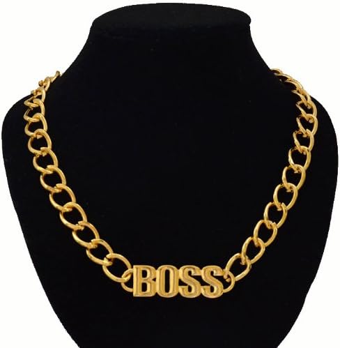 Fashuun Village Celebrity Inspired LIKE A BOSS Gold Chain Link Necklace