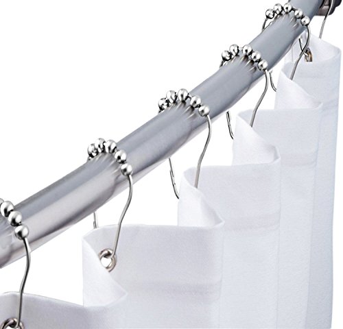 Aphaca 12 Pack Shower Curtain Hooks, Polished Chrome, Stainless Steel Hooks for Loose Leaf Binder Ring Metal Book Rings Key Chain Rings (2 Inch) - Thumbnail 5