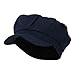 Cotton Elastic Newsboy Cap-Navy W15S51F