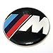2 Piece 12mm Car Radio button emblem Sticker Badge Decals Decoration M Logo Fit For BMW