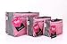Periea Chelsy Purse Organizer Insert with Handles & 13 Pockets - 3 Sizes (Pink, Small)