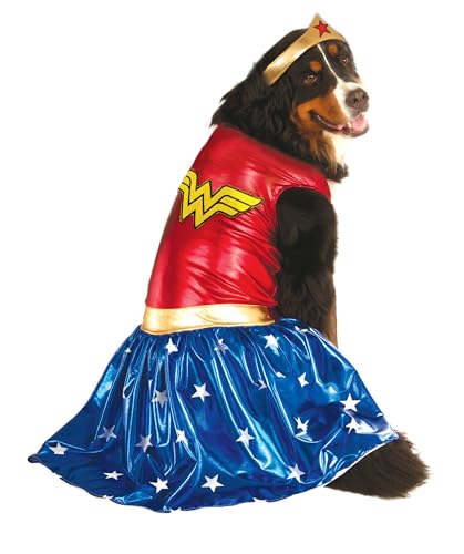 DC Comics: Wonder Woman Pet Costume for For Dogs or Cats by Rubies, XXL