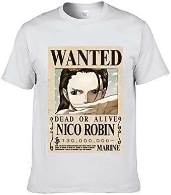 ICOSSATA T-Shirt Animation ONE Piece Wanted Monkey D. Luffy XS S M L XL XXL XXXL Adult Unisex Crew