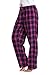 CYZ Women's 100% Cotton Super Soft Flannel Plaid Pajama/Louge Pants-F1608-M