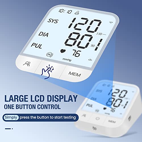 Blood Pressure Machine Large Backlit Display & Adjustable Cuff