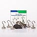 Magnetic Hooks, 25lbs Heavy duty Neodymium magnets, small,strong and powerful ,5 pack + 1 bonus magnetic clip and free protective stickers
