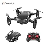 Mini Quadcopter Drone, Conthfut C16 RC Nano Quadcopter for Kids and Beginners - 2.4G 6-Axis with Altitude Hold Function, Headless Mode, 3D Flip and Speed Adjustment, Black