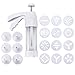 Cookie Press Kit - Plastic Cookie Gun Set with 12 Discs and 6 Icing Tips - by SveBake - 30% OFF on Mother's Day