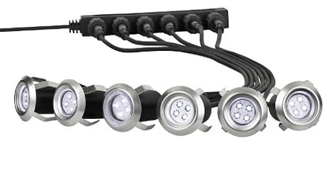 6 X LED Einbaulampen Terrassenlampen, Bodenlampen, Einfahrt Einbaustrahler Terrasse, Bodenstrahler Möbellampen, Gartenstrahle