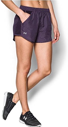 Under Armour Women's Fly-By Perforated Shorts, Imperial Purple/Fresh Orchid, Small