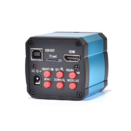 14MP HDMI 1080P HD USB Digital Industry Microscope Camera TF Card Video Recorder 0.5X C mount Eyepiece Lens 30mm/30.5mm adapter