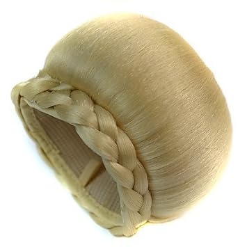 Buy Wedding Bridal Updo Chignon Bun Clip Braids Synthetic Straight