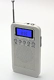Uleader AM FM Pocket Digital Radio with Alarm Clock. (828 White)