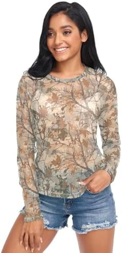 Amazon.com: Vintage Butterfly Pattern Women's Long Sleeeve Mesh