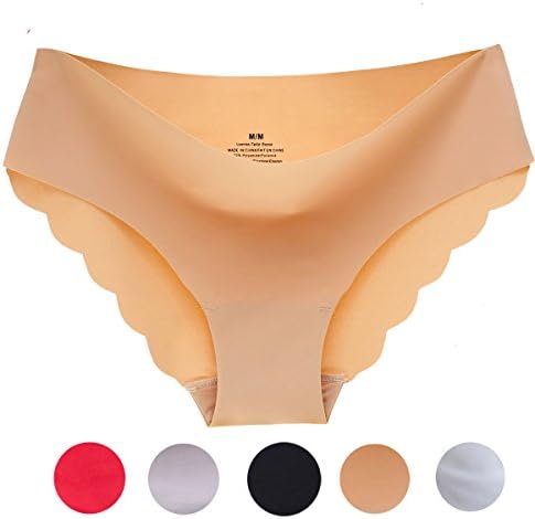 Panbra Womens' Seamless Laser cut Hipster Breathable Bikini Panties Pattern B XL
