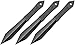 Schrade SCTK3CP 10in 3 Piece Full Tang Stainless Steel Throwing Knives with Stonewashed Construction and Sheath for Outdoor Survival, Camping and Sport