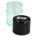 Vitavac - 5g to 20 grams Vacuum Sealed Container - Black Cap & Clear Body