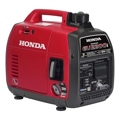 Honda EU2200i 2200 Watt Inverter Generator, Super Quiet 120V Gas Powered Portable...