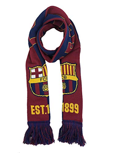 image for Icon Sports Group FC Barcelona Double Sided Soccer Scarf, mens, Maroon