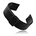 Moto 360 2 Watch Band (2nd Gen, Men's 42mm 2015), Threeeggs 20mm Stainless Steel Watch Strap Adjustbable Bracelet Band for Motorola Moto 360 2 Men's 42mm Smart Watch (A - Milanese Black)