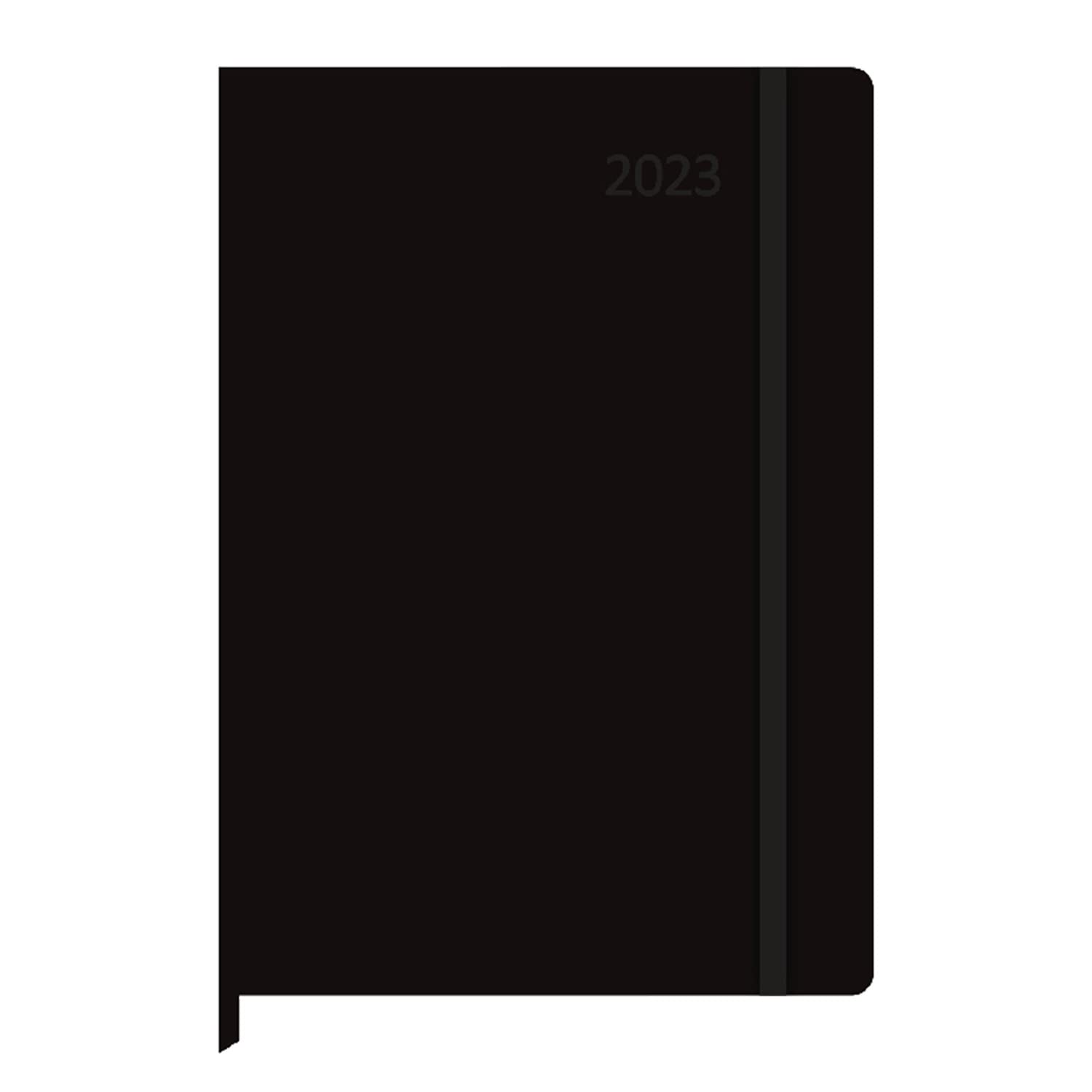 Idena 13870-2023 Diary Black DIN A5 192 Pages 1 Week on 1 Page Agenda