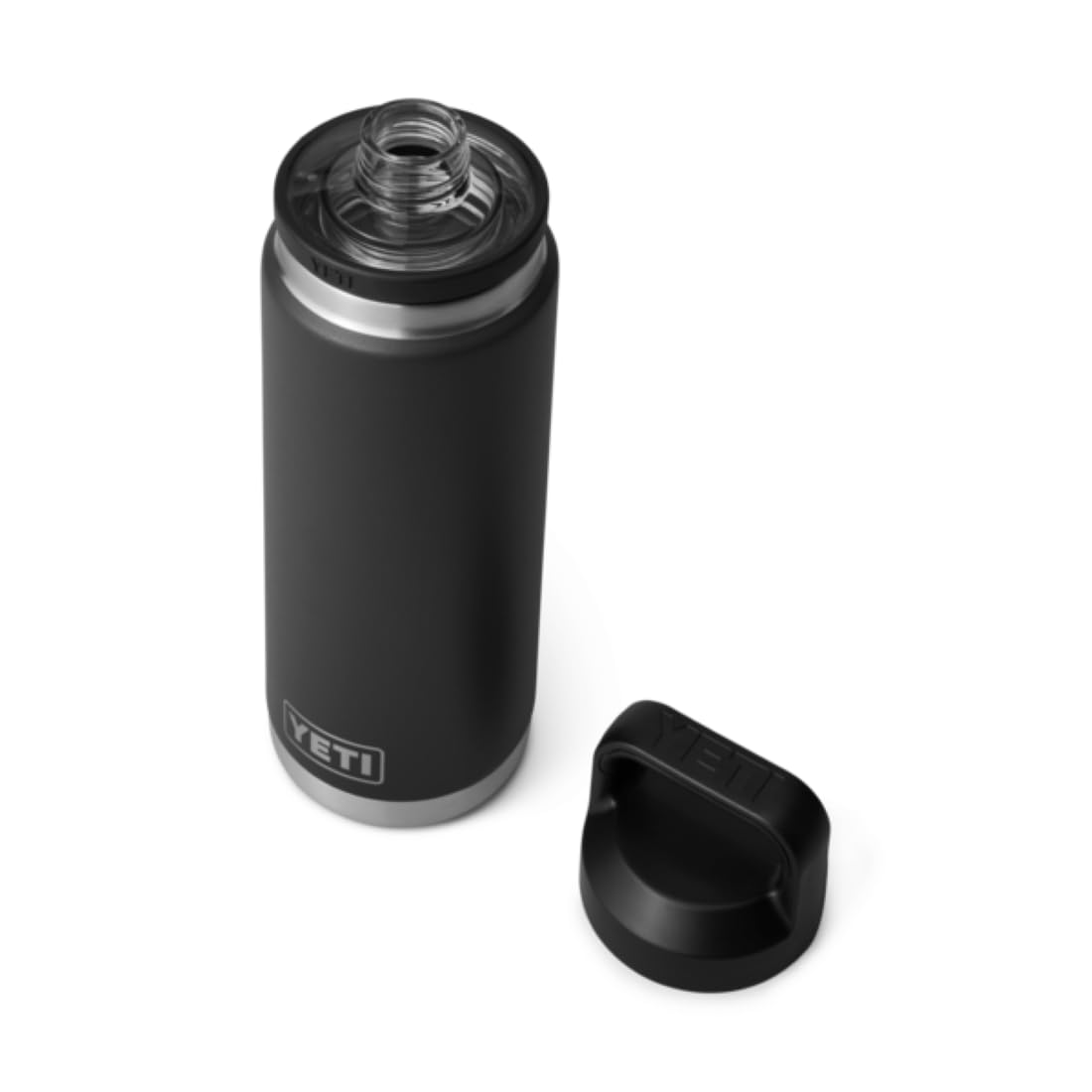 YETI Rambler Bottle Chug, Vaccum Insulated Stainless Steel Bottle with Leakproof Chug Cap, Black, 26 oz (769 ml)