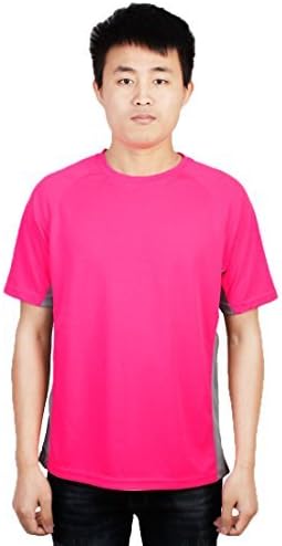 camiseta rosa fluorescente