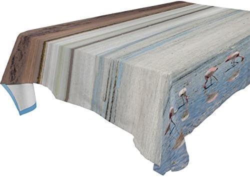 BYouLockX Flamingos Pattern Rectangle Tablecloth 60x60(in)