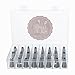CAKE DECORATING TIPS - 37 PIECES TOTAL - Professional Pastry Piping Set Stainless Steel + Coupler + Storage Case + 10 Disposable Cake / Cupcake Bags For Baking Supplies - by Auntie Sue Bakeware