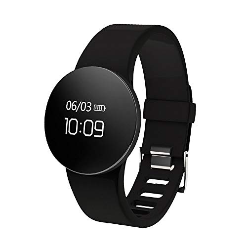 Choosebuy Bluetooth Smart Watch, Touch Screen IP67 Waterproof Sports Smart Wristwatch/Sleeping Fitness Tracker/Call Reminder Smart Bracelet for Android for Women Men Elderly Kids (Black)