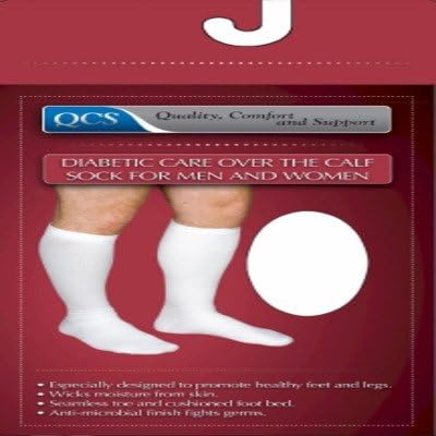 MCK16820300 - Scott Specialties Compression Socks Knee-high Medium White Closed Toe
