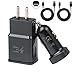 Adaptive Fast Charger for Samsung Galaxy S8/Note8/S8 Plus, Vlio USB Type C Fast Charging Kit (Wall Charger + Car Charger + 2 x Type C USB Cable 4 Feet)