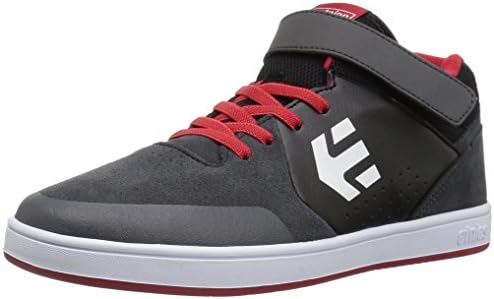 Etnies Shoes Kids Unisex-Kids Marana MT Skate Shoe, Grey/Black/Red, 4.5c Medium US Big Kid