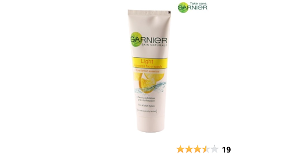 garnier fast fairness face wash