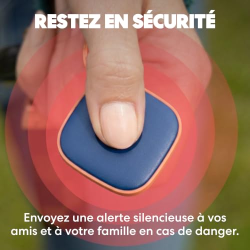 Tile - Tracker Bluetooth, détecteur de clés et localisateur d'objets pour clés, Sacs & Autres. Détecteur de téléphone. Compatible avec iOS & Android. Lot de 1 (Navy Blaze)