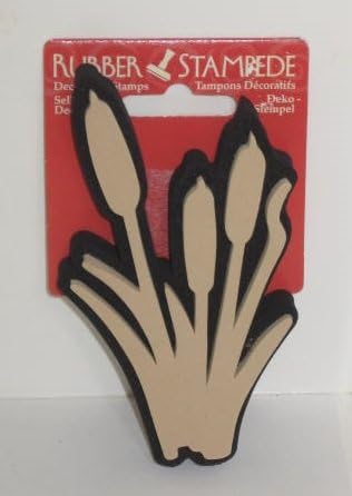 CATTAILS Plant CHUNKY Foam STAMP for Almost Any Surface