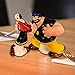 Westland Giftware Popeye Magnetic Olive Oyl and Brutus Salt and Pepper Shaker Set, multi-colored, 8