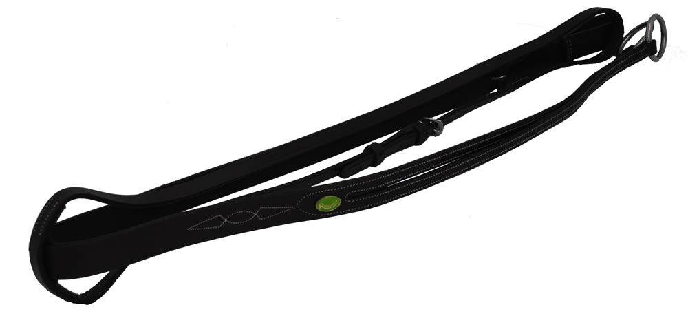Rhinegold Elegance Soft Feel Rubber Reins-Havana