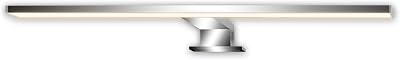 - Lampada specchio bagno 2 in 1 montaggio, IP44 protezione dagli spruzzi d'acqua, luce specchio bagno, 50 x 10,5 x 4 cm, cromo